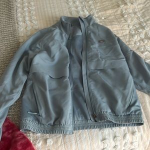 FIGS Dusty blue jacket